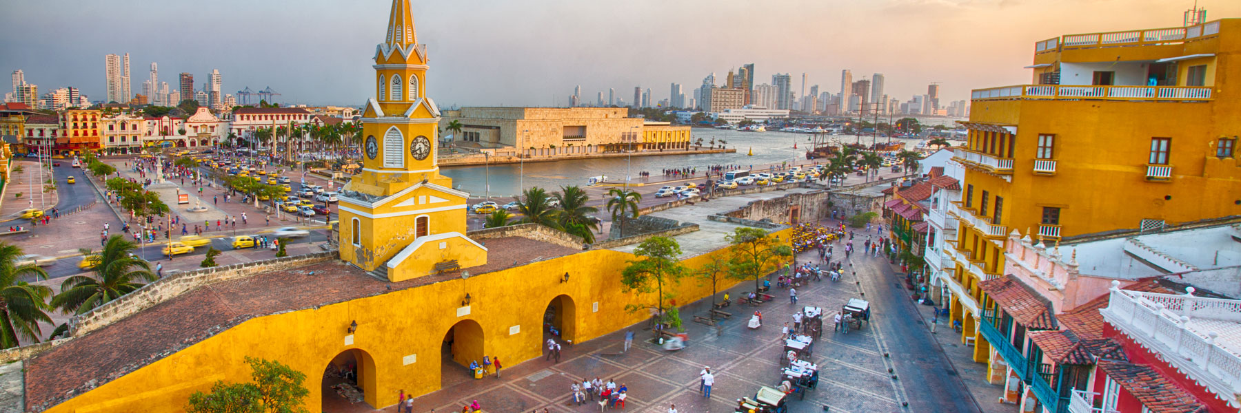 yellow building in colombia